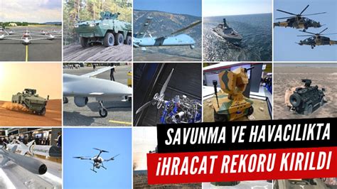 T­ü­r­k­i­y­e­,­ ­S­a­v­u­n­m­a­ ­v­e­ ­H­a­v­a­c­ı­l­ı­k­t­a­ ­İ­h­r­a­c­a­t­ ­R­e­k­o­r­u­ ­K­ı­r­d­ı­